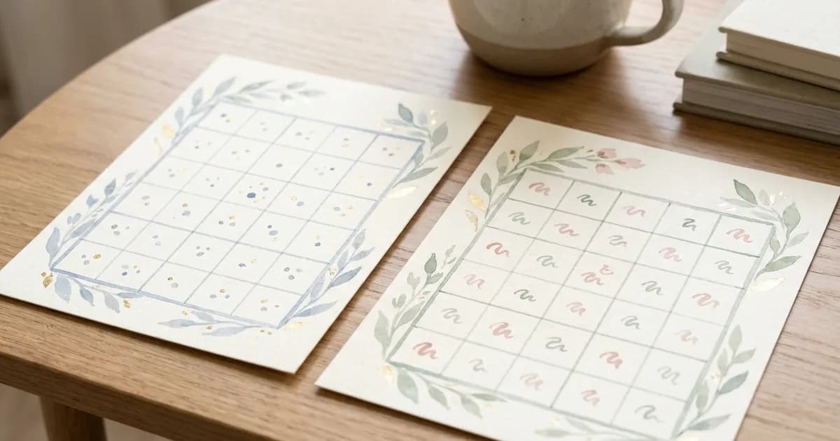 Bingo de chá de bebê com números ou palavras: qual escolher