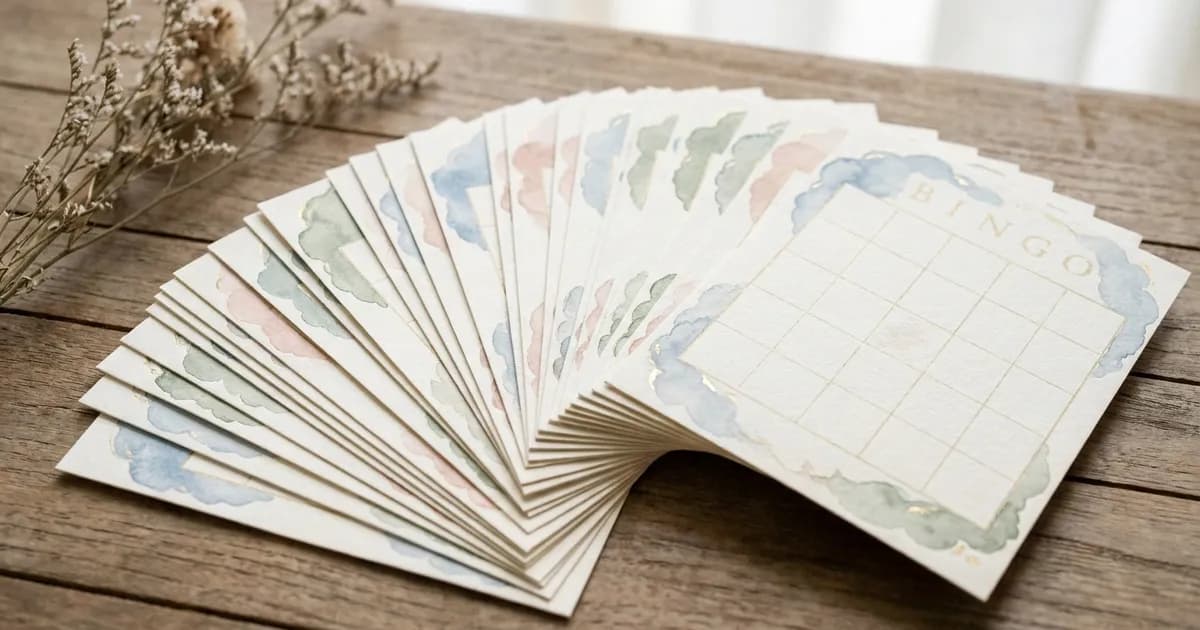 Quantas cartelas de bingo imprimir no chá de bebê